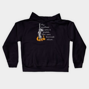 Heavy Metal Lyrics - Am I Evil Kids Hoodie